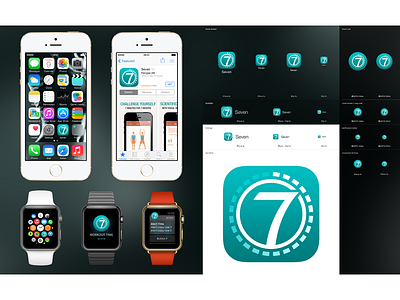 'Seven' Icon in iOS App Icon Template app icon ios
