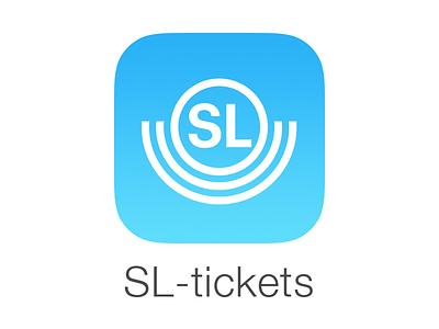SL-tickets App Icon icon ios travel planner