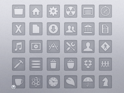 Etched: System replacement icon set for Mac by Max Rudberg on Dribbble