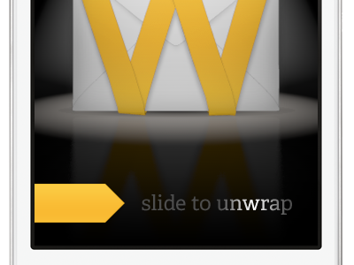 Slide to unwrap animation