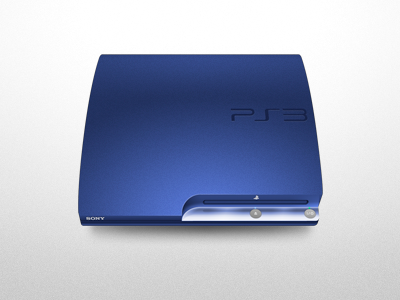 PS3 Blue 3 console game playstation ps3