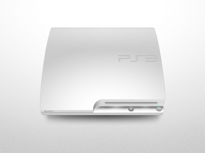 PS3 White 3 console game playstation ps3 white