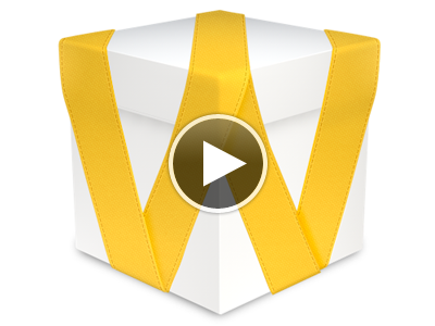 Animated Wrapp Logo after effects animation branding cinema 4d ribbon wrapp yellow