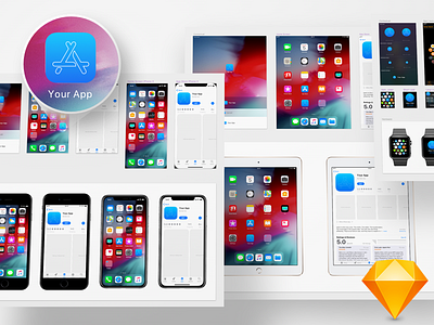 iOS 12 App Icon Template apple watch imessage ios 12 ipad iphone x