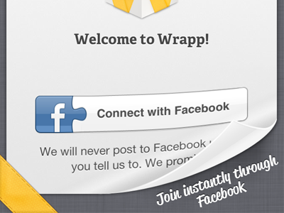 Wrapp App Store Screens