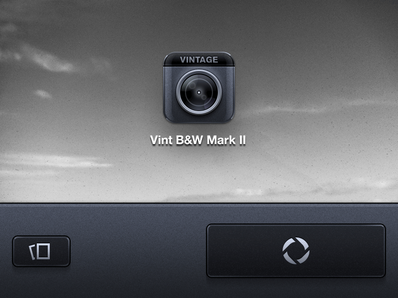 Vint B&W Camera App camera icon ios