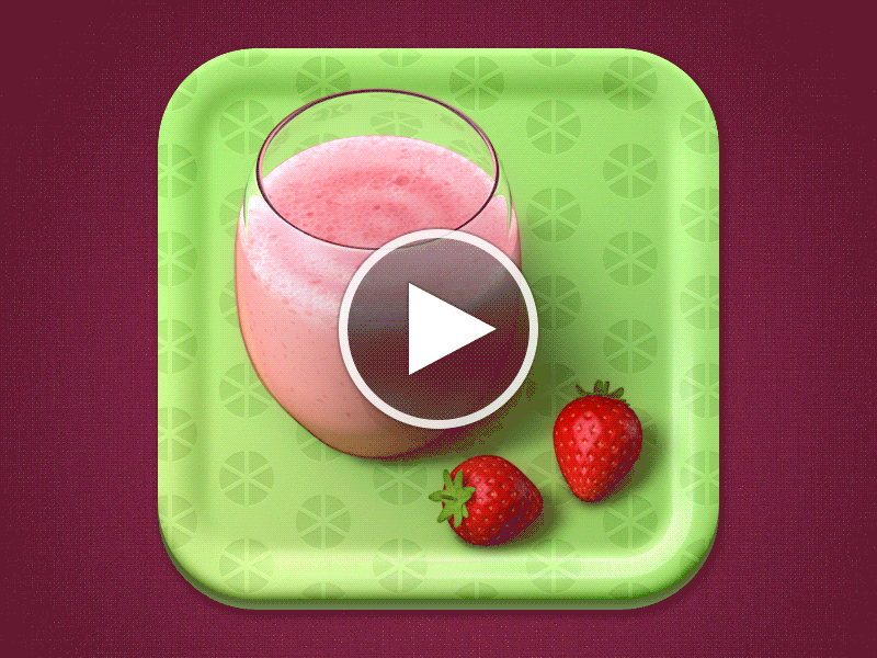 Smoothies icon timelapse