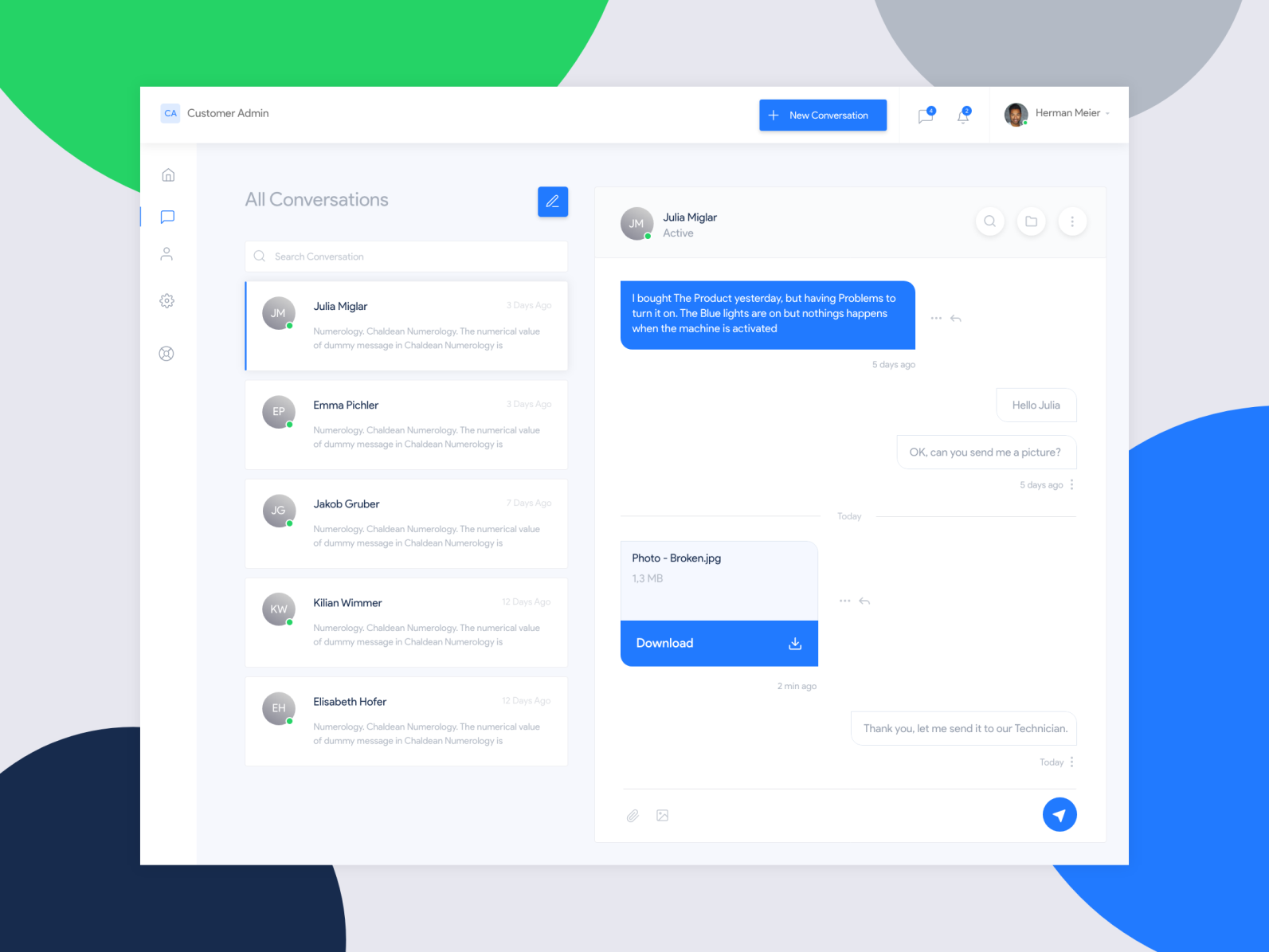 UI Concept for Messaging WebApp by Uroš Šolar on Dribbble
