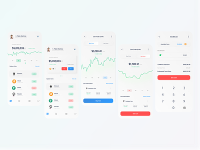 Crypto - Coin Trade App Ui Design