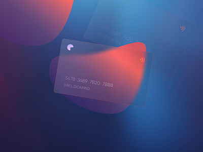 Credit Card Glass UI