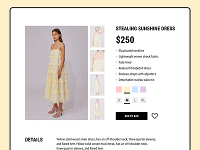 E-commerce (single item) | Daily UI 012 clothes dailyui ecommerce item shop uiux website
