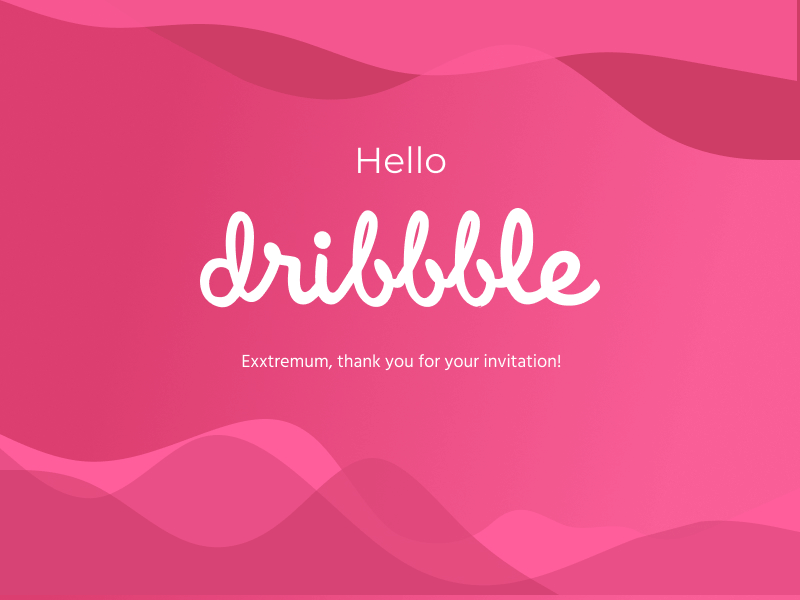 Hello, Dribble! after effects aftereffects animated gif animation art design figma design figmadesign hello dribbble hello dribble hellodribbble inspiration inspirations ui web