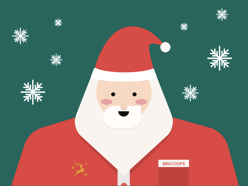 Giant Santa christmas claus motion graphics santa xmas