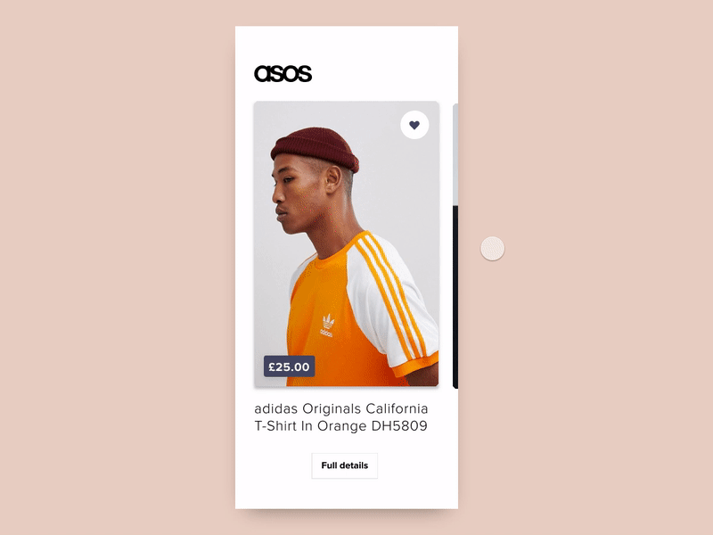 ASOS Product Viewer - InVision Studio animation app carousel clothing ecommerce interaction invision invision studio product swipe ui ux