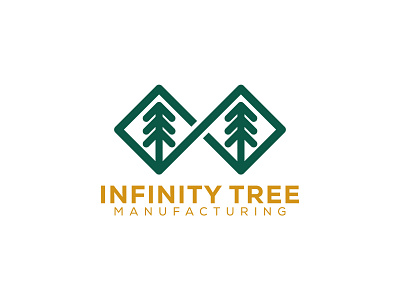 Infinity Tree branding design icon logo vector