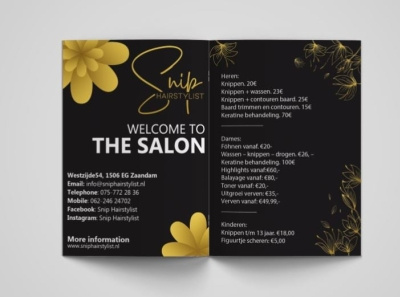 Snip Hairstylist bann banner branding graphic design illustration minimal typography