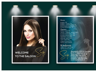Snip Hairstylist 1 banner ads banner design branding design graphic design illustration