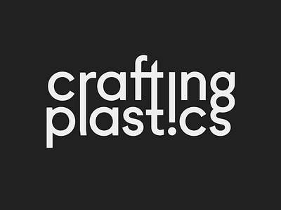 Crafting Plastics! accessories branding identity logotype product typography