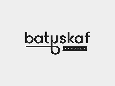 Projekt Batyskaf bathyscaphe branding identity logotype typography