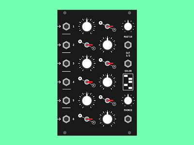 DIY Eurorack Mixer Module UI