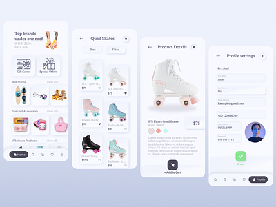 Shopping app categories filters homepage homepage design menu mobile app mobile app design navbar navigation bar online shopping product cart product catalog product detail product list product page profile profile settings shopping app shopping cart user profile