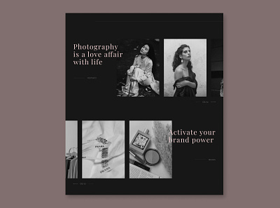 Photographer Landing | Portfolio adobexd awwwards css figma html landing portfolio ui uidesign userexperience userinterface ux uxdesign web webdesign website webui