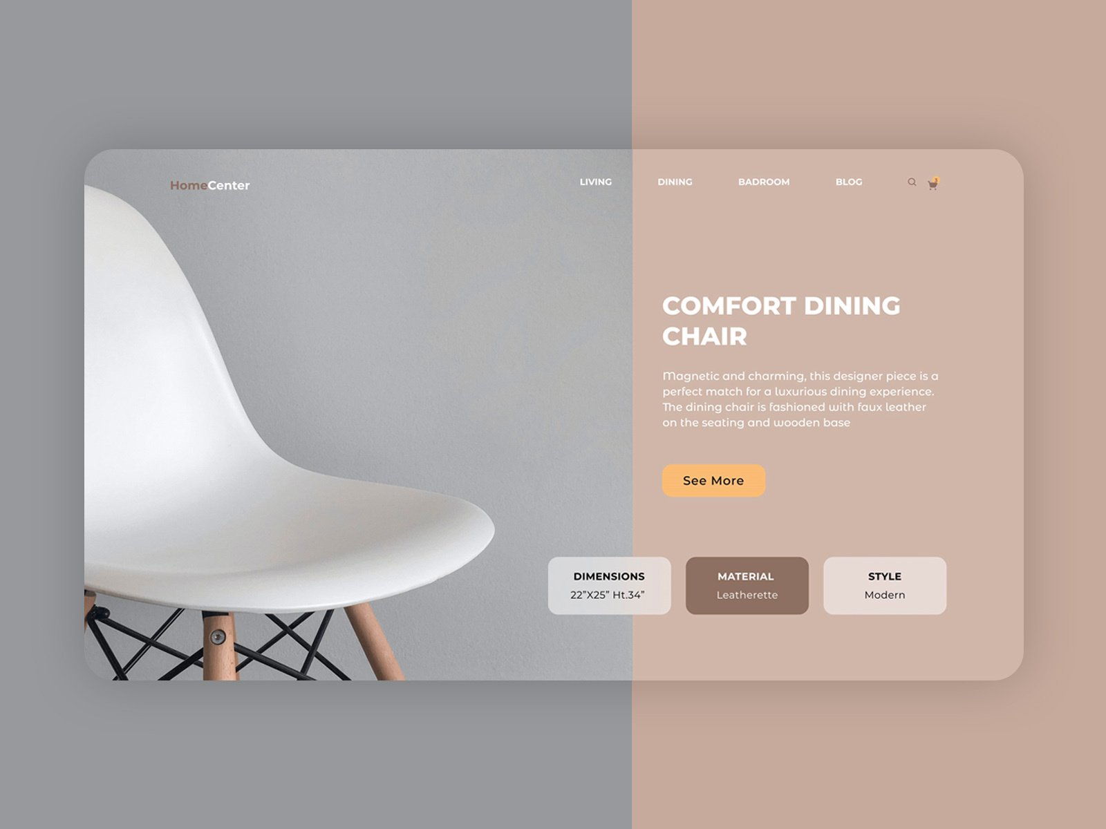 site UI/UX design Home Center Furniture. by Suyash Shrivastava on