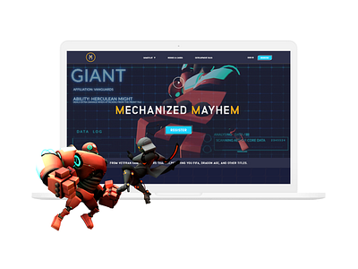 Mechanized Mayhem Responsive Web Design adobe adobexd blockchain blockchaingaming branding crowdfunding crypto design pcgame responsivewebdesign robots rpg tcg ui ux