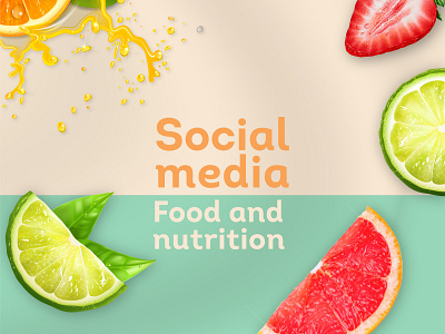Food Nutrition social media design ad and banner ad design brand identity brand style guide branding corporate identity facebook ads facebook post facebook tamplete desgin food post design graphic design instagram ads instagram post instagram template nutrtition post organic post post design socia media design social kit social media template