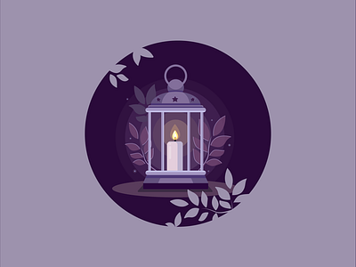 Candle light illustration light