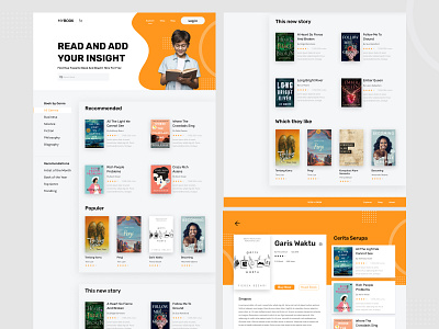 MYBOOK | Book Store website book design landing page design minimal ui ux web website white