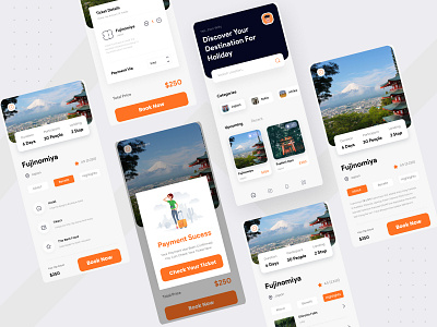 GoTravel - Mobile apps travel design destination graphic design minimal mobile mobile app mobile design mobile ui travel travel app ux