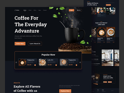 Cofshop - landing page coffee