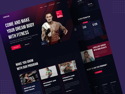 Fitnesskan - Gym landing page