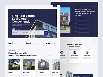 Homes | landing page Real estate agency architect architectural architecture architecture design art design graphic design home page interior architecture interior design landing landing page minimal property real estate ui ux web website