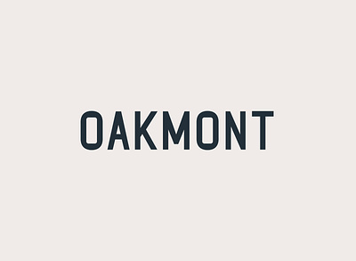 Oakmont Logo brand development brand identity branding design financial logo mark money wealth management