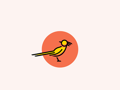 A Roadrunner! bird bird logo branding icon roadrunner