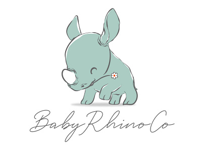 baby rhino co adobe ilustrator brand branding business creative design graphic design illustration logo