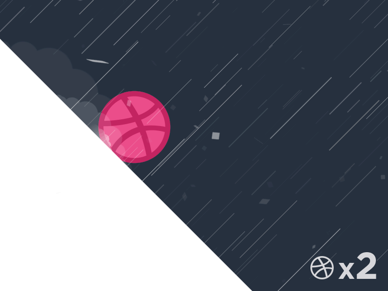 2x Dribbble invites after effects animation dribbble gif invite snow