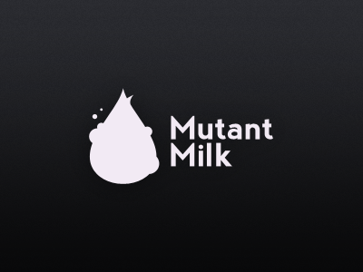 Redesign of a logo drop logo milk mutant mutant milk