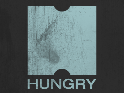 Hungry logo prototype clothing helvetica hungry logo t shirt