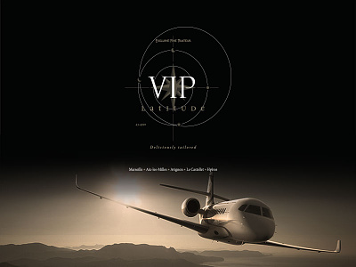 VIP Latitude aviation brand design france jet luxury print vip