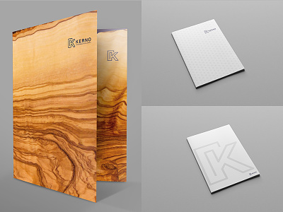 Kerno Folders brands program cmyk design folder marketing material print