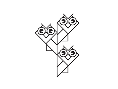 Owls brand graficzny logo maszkowski owl