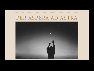 Per Aspera Ad Astra V1 design figma flat illustration logo minimal ui web website