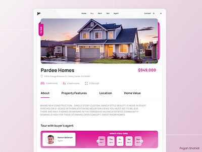 Real Estate Platform design designchallenge designwich real estate ui uidesign webdesign