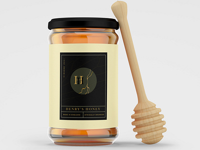 Henry's Honey branding briefbox design graphic design henrys honey identity label design logo luxury logo luxury packaging mockup packaging design texture typography vector
