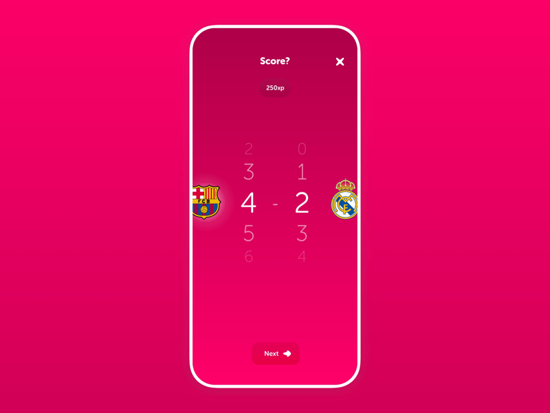 Score Betting - Ranking app animation app app design betting football mobile product design score teams ui ux