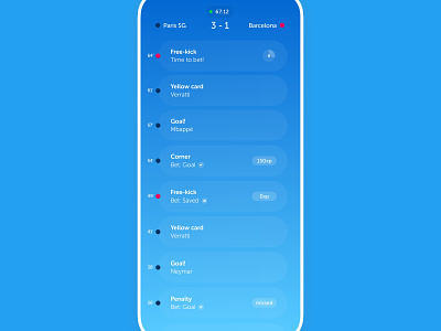 Live Timeline - Ranking app app app design bet football mobile product design timeline ui ux