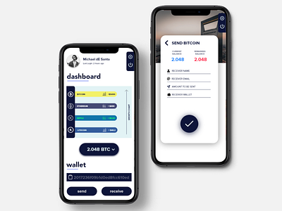 CryptoCurrency Wallet UI Design adobexd app branding design minimal mobile mobile app design ui ux web